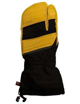 Moufles Heat 8.0 Finger Cap Black / Yellow XS Homme