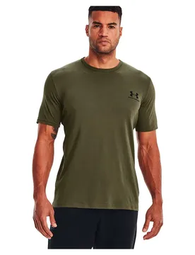 T-shirt à Manches Courtes Sportstyle Left Chest Marine OD Green / Black / Black L