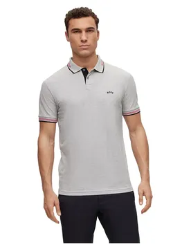 Polo à Manches Courtes Paul Curved Open Grey S