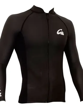 T-shirt Thermique à Manches Longues Et Zip Intégral Surf Classic 2 Mm Black M