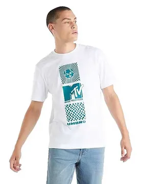 T-shirt à Manches Courtes X Mtv Graphic Brilliant White S Homme