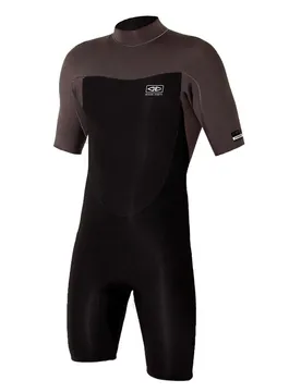 Shorty à Manches Courtes Avec Fermeture éclair Dans Le Dos One Free Flex 2/2 Mm Balck / Grey XS