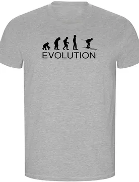 T-shirt à Manches Courtes Evolution Ski Eco Heather Grey S