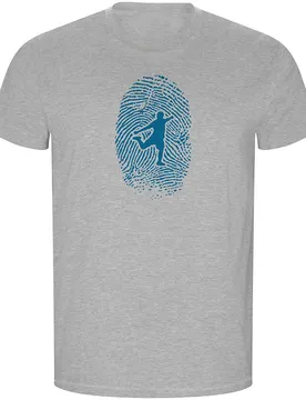 T-shirt à Manches Courtes Football Fingerprint Eco Heather Grey S