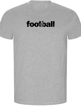 T-shirt à Manches Courtes Word Football Eco Heather Grey M