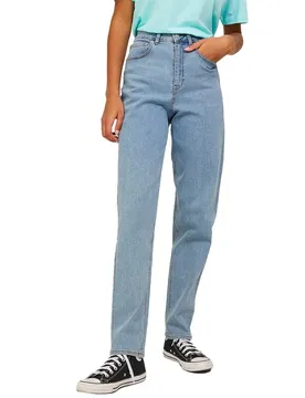 Jeans A Vita Alta Lisbon Mom Fit Mh003 Light Blue Denim 28