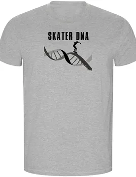 T-shirt à Manches Courtes Skateboard Dna Eco Heather Grey S