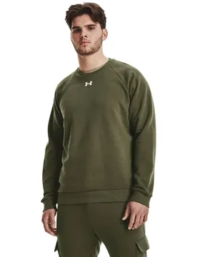 Sweat-shirt Rival Fleece Crew Marine OD Green 390 / White 100 L