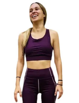 Haut De Sport Maintien Moyen Pro Training Potent Purple / Mauve Shadows M