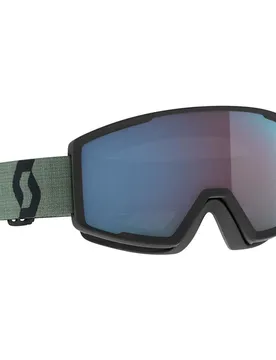 Masque De Ski Factor Pro Soft Green / Black Enhancer Blue Chrome/CAT2 Homme