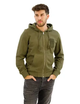 Sweat-shirt à Zip Ginn K10 Forest / Green S Homme