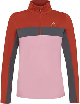 T-shirt à Manches Longues Avec Demi-zip Prtnaiads Uluru Rust L