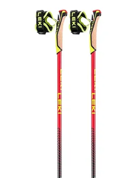 Bâtons Mezza Ultralite Naturalcarbon / Bright Red / Neonyellow 110 cm Homme