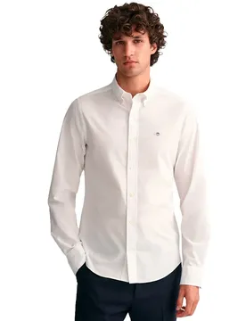 Chemise à Manches Longues Slim White XL