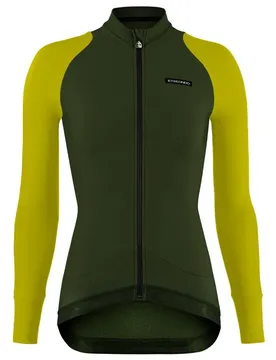 Maglia A Maniche Lunghe Lakua Khaki Green / Pistachio