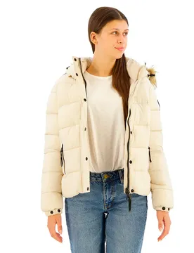 Giacca Trapuntata Faux Fur Rainy Day Grey M