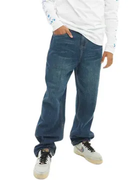 Pantalon Wisdom Dnm Dark Used Denim 36 Homme