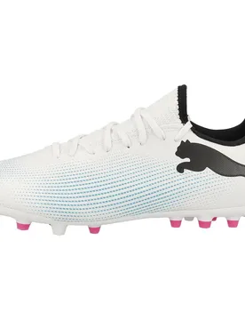Chaussures De Football Future 7 Play Mg White / Black / Poison Pink EU 44