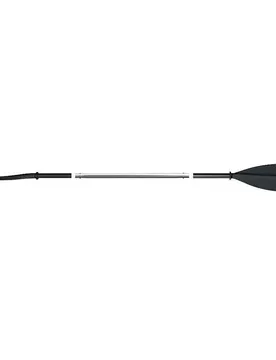 Pagaie De Kayak 702.3 Kayak Asymetric 3 Sections Black 200 cm unisex