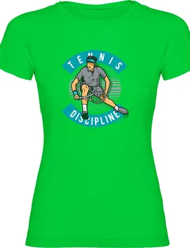 T-shirt à Manches Courtes Tennis Discipline Light Green L