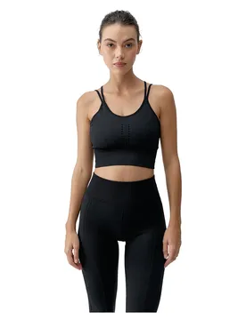 Haut De Sport Maintien Moyen India Black S