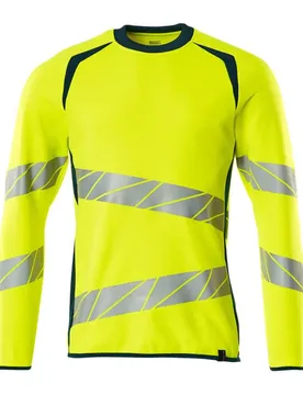 Sweat-shirt Accelerate Safe 19084 Hi-Vis Yellow / Dark Petroleum 4XL
