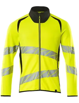 Sweat-shirt à Zip Accelerate Safe 19184 Hi-Vis Yellow / Black 5XL