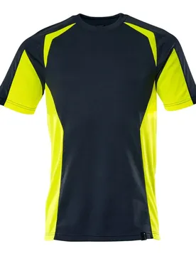 T-shirt à Manches Courtes Accelerate Safe 22082 Dark Navy / Hi-Vis Yellow 4XL