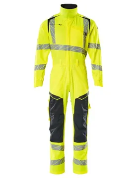 Combinaison Avec Poches Pour Genouillères Accelerate Safe 19519 Hi-Vis Yellow / Dark Navy XL