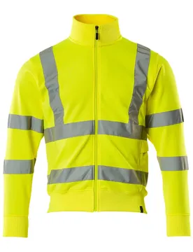 Sweat-shirt à Zip Safe Classic 50115 Hi-Vis Yellow 3XL