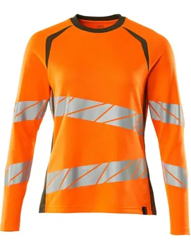 T-shirt à Manches Longues Accelerate Safe 19091 Hi-Vis Orange / Moss Green 3XL