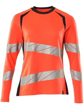 T-shirt à Manches Longues Accelerate Safe 19091 Hi-Vis Red / Dark Navy M