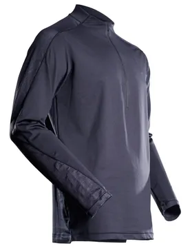 T-shirt à Manches Longues Avec Demi-zip Customized 22681 Dark Navy 5XL