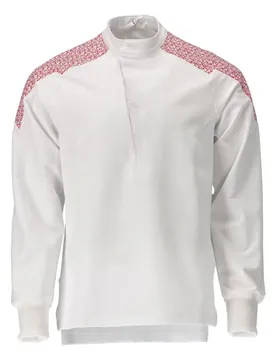 Sweat-shirt Food & Care 20052 White / Traffic Red XL