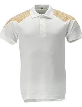 Polo à Manches Courtes Food & Care 20083 White / Curry Gold 3XL
