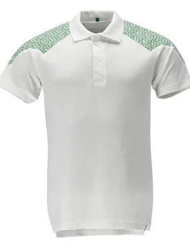 Polo à Manches Courtes Food & Care 20083 White / Grass Green 6XL