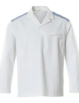 Chemise à Manches Longues Food & Care 20252 White / Azure Blue M
