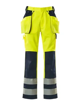 Pantalon De Travail Safe Compete 09131 Hanging Pockets Big Hi-Vis Yellow / Navy 66