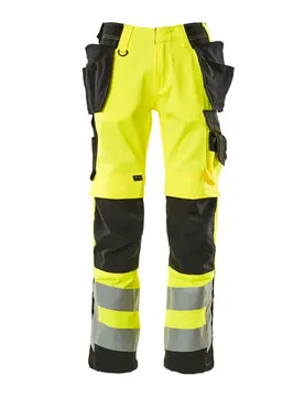 Pantalon De Travail Safe Supreme 15531 Hanging Pockets Big Hi-Vis Yellow / Black 60