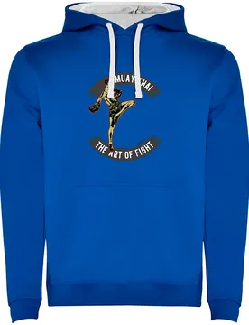Sweat à Capuche Art Of Fight Bicolor Royal Blue / White 2XL