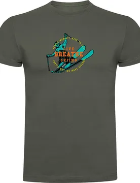 T-shirt à Manches Courtes Breathe Dark Army Green L