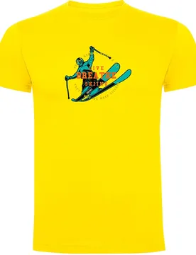 T-shirt à Manches Courtes Breathe Yellow S