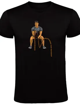 T-shirt à Manches Courtes Crossfit Ropes Black S