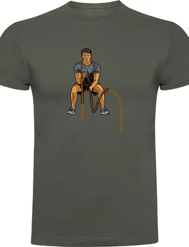 T-shirt à Manches Courtes Crossfit Ropes Dark Army Green M