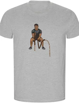 T-shirt à Manches Courtes Crossfit Ropes Eco Heather Grey XL