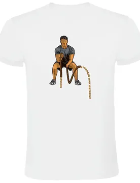 T-shirt à Manches Courtes Crossfit Ropes White S