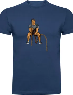 T-shirt à Manches Courtes Crossfit Ropes Denim Blue 3XL