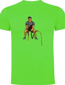 T-shirt à Manches Courtes Crossfit Ropes Light Green 2XL