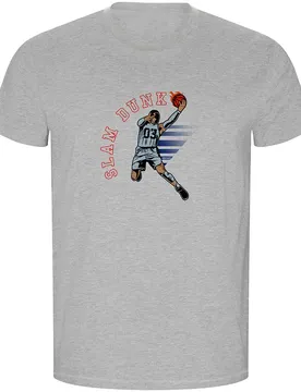 T-shirt à Manches Courtes Slam Dunk Eco Heather Grey M