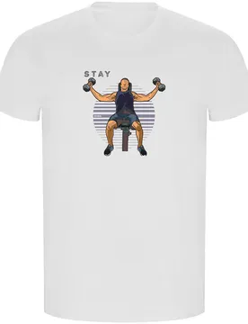 T-shirt à Manches Courtes Stay Strong Eco White XL